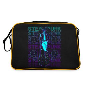 Steampunk Skull Rétro - Sac Retro - noir/or - Dos