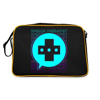 Orthophoniste Orthophonie Retro - Sac Retro - noir/or - Dos