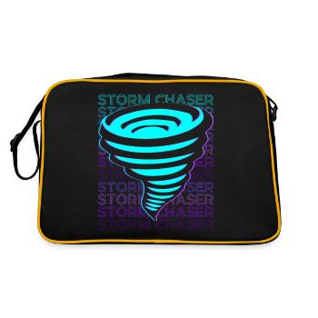 Storm Chaser Storm Chasing Storm Hunter Retro - Retro Bag - black/gold - Back