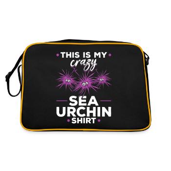 This Is My Crazy Sea Urchin Shirt Sea Urchin - Retro Bag - black/gold - Back