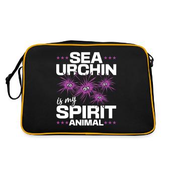 Sea urchin is my spirit animal - sea urchin - Retro Bag - black/gold - Back
