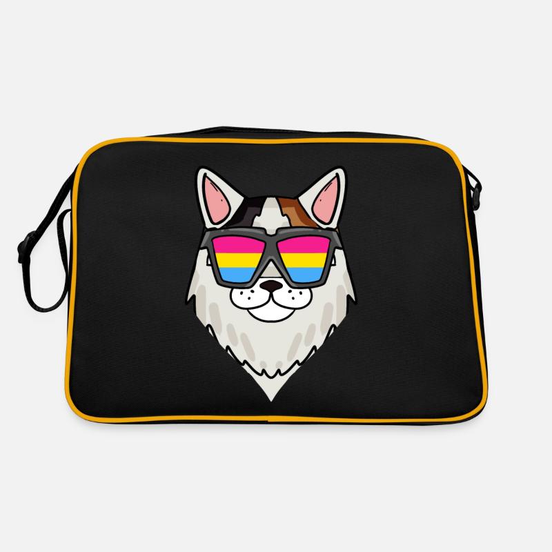 Pansexual Turkish Van - Cat with Glasses Retro Bag