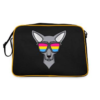 Pansexual Sphynx - Chat avec lunettes - Sac Retro - noir/or - Dos