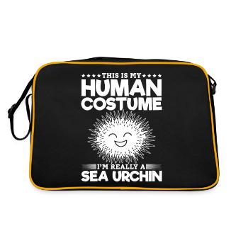 C’est mon costume humain je suis vraiment - Sac Retro - noir/or - Dos