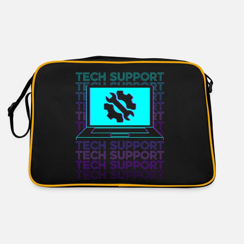 Technische Unterstützung Technische Unterstützung Retro Tasche