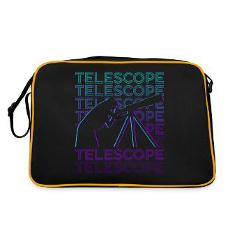 Astronomy Astronomer Telescope Retro - Retro Bag - black/gold - Back