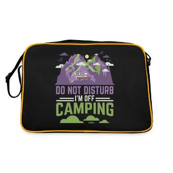 Camping Camping Tente de Vacances Cadeau - Sac Retro - noir/or - Dos