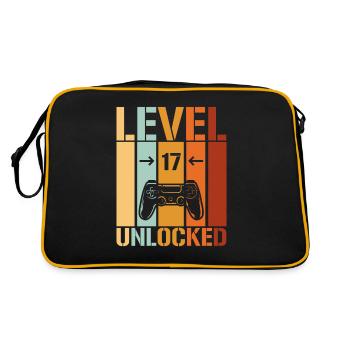 17th Birthday Level 17 unlocked - Retro Bag - black/gold - Back