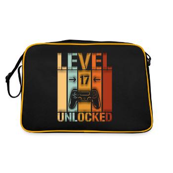 17th Birthday Level 17 unlocked - Retro Bag - black/gold - Back