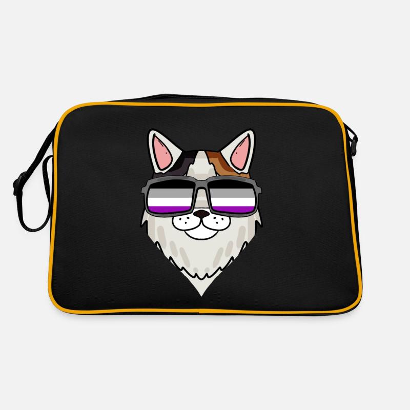 Asexual Lgbt Turkish Van Cat Asexuality Retro Bag