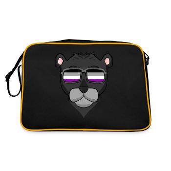 Asexuel Lgbt Panthère Noire Asexualité - Sac Retro - noir/or - Dos