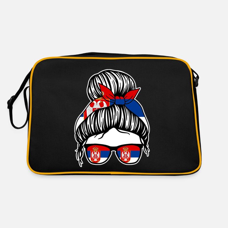 Serbe Serbisches Serbien Retro Tasche