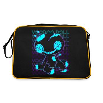 Voodoo Puppe Hexerei Retro - Retro Tasche - Schwarz/Gold - Hinten