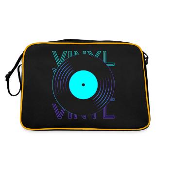 Disque vinyle Vinyle Record Player Phon - Sac Retro - noir/or - Dos