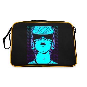 VR Virtual Reality Gamer Retro - Retro Bag - black/gold - Back