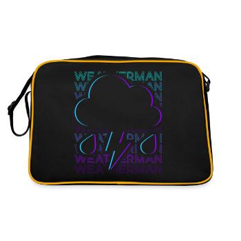Meteorologist Weather Frog Weather ForecastEr Retro - Retro Bag - black/gold - Back