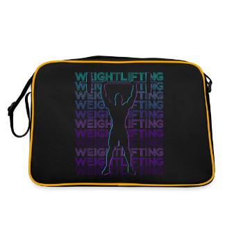 Haltérophilie Haltérophile Retro - Sac Retro - noir/or - Dos