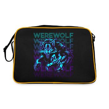 Werewolf Retro - Retro Bag - black/gold - Back
