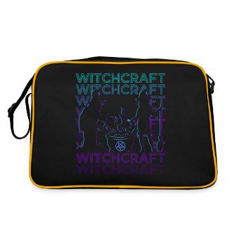 Hexerei Retro - Retro Tasche - Schwarz/Gold - Hinten