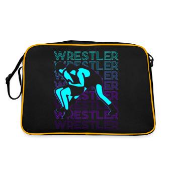 Ringer Wrestling Rétro - Sac Retro - noir/or - Dos