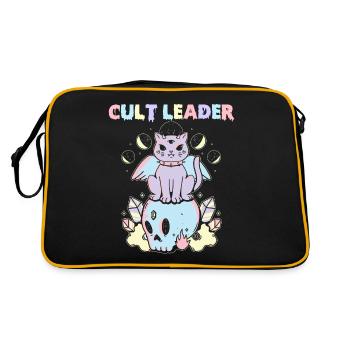 Chef de culte Pastel Goth Cat Skull Occult - Sac Retro - noir/or - Dos