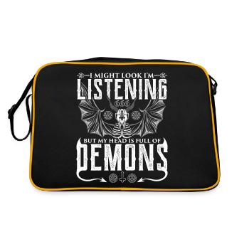 Funny Cult Occult - Retro Bag - black/gold - Back