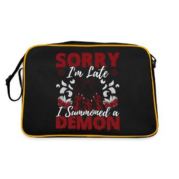 Funny Cult Occult - Retro Bag - black/gold - Back