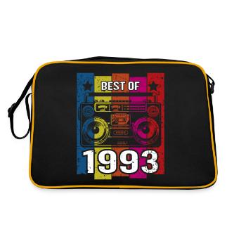 Meilleur de 1993 Stéréo Radio Cassette Player - Sac Retro - noir/or - Dos