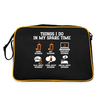 Things I Do In My Free Time | Bourbon - Retro Bag - black/gold - Back