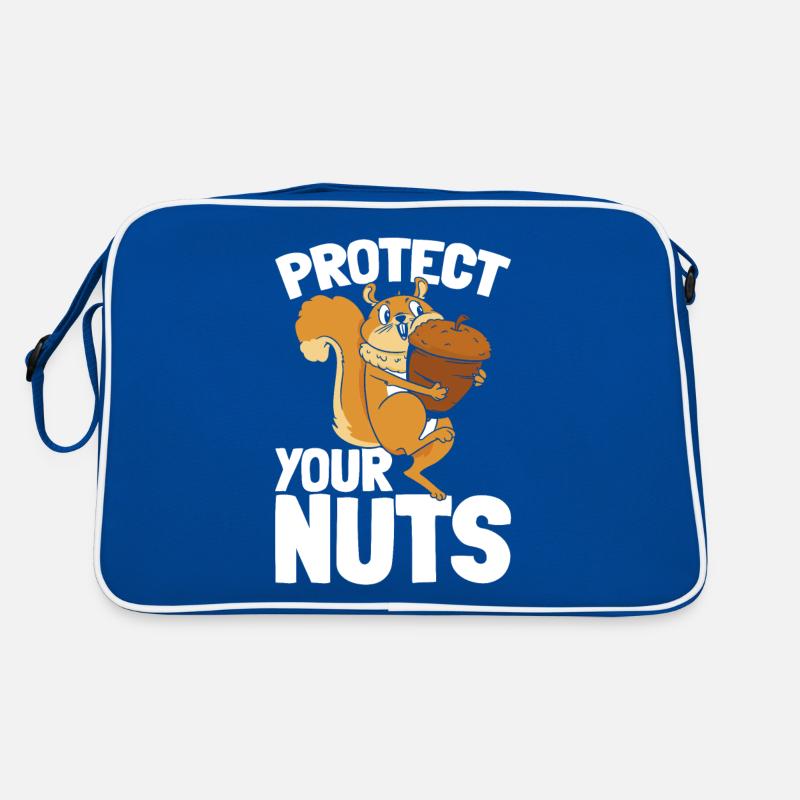 Squirrel Lovers - Protect Your Nuts - Retro Bag