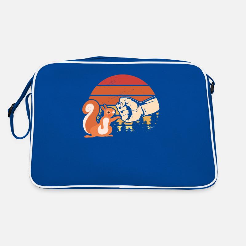 Eichhörnchen Fauststoß Eichhörnchen Liebhaber Retro Tasche