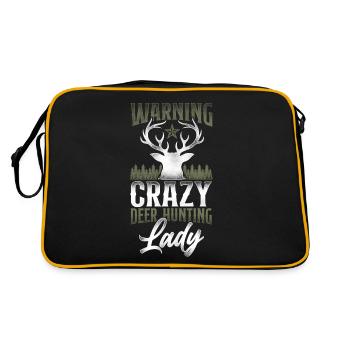 Buck Deer Hunting Hunter Girl - Retro Bag - black/gold - Back