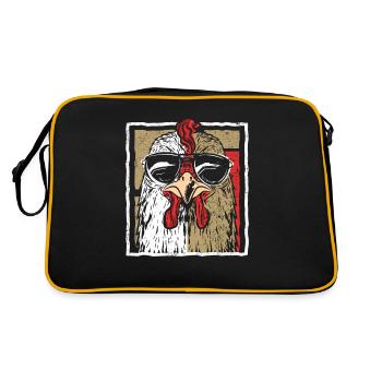 Chicken Mom Papa - Chicken Chicken Keeper - Retro Bag - black/gold - Back