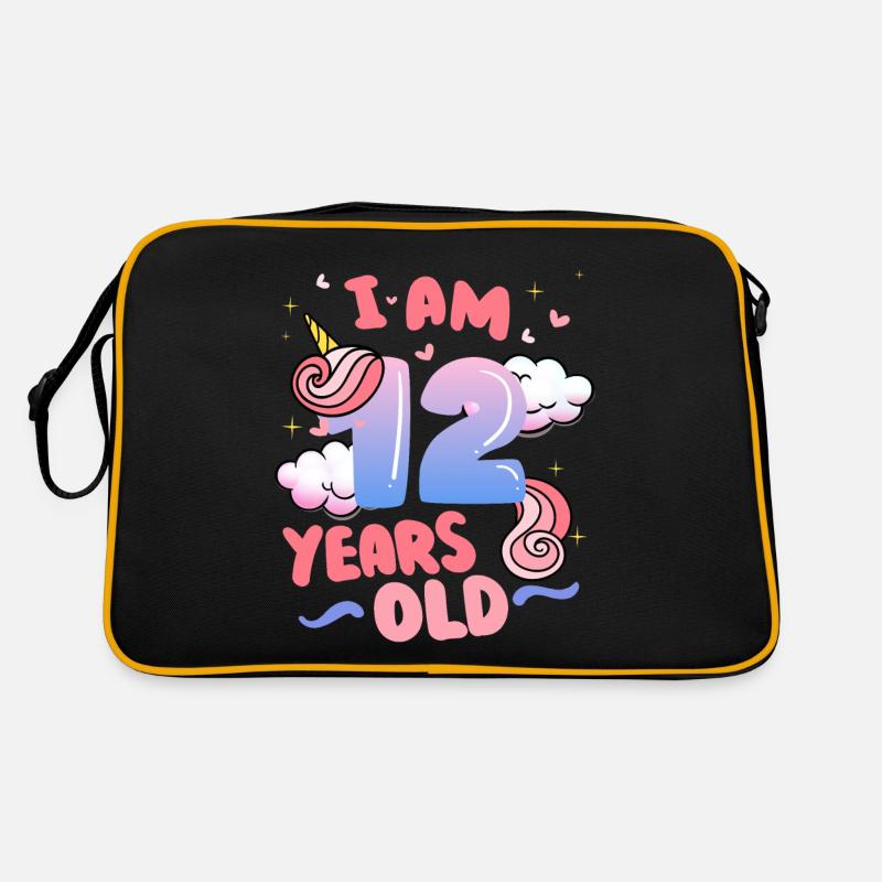 J’ai 12 ans | Thème Licorne | 22M Sac Retro