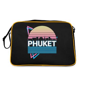 Phuket City Skyline Cityscape Retro - Retro Bag - black/gold - Back