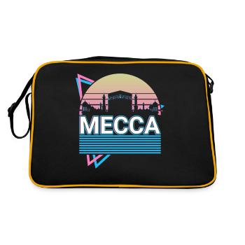 Mecca City Skyline Cityscape Retro - Retro Bag - black/gold - Back