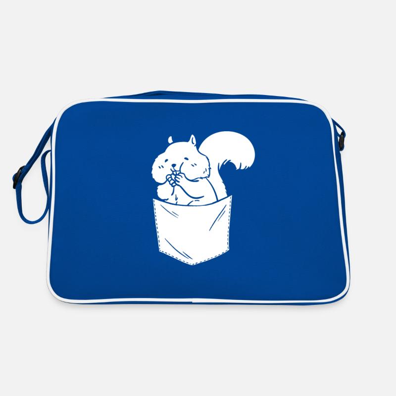 Funny squirrel, squirrel, cute Retro Bag