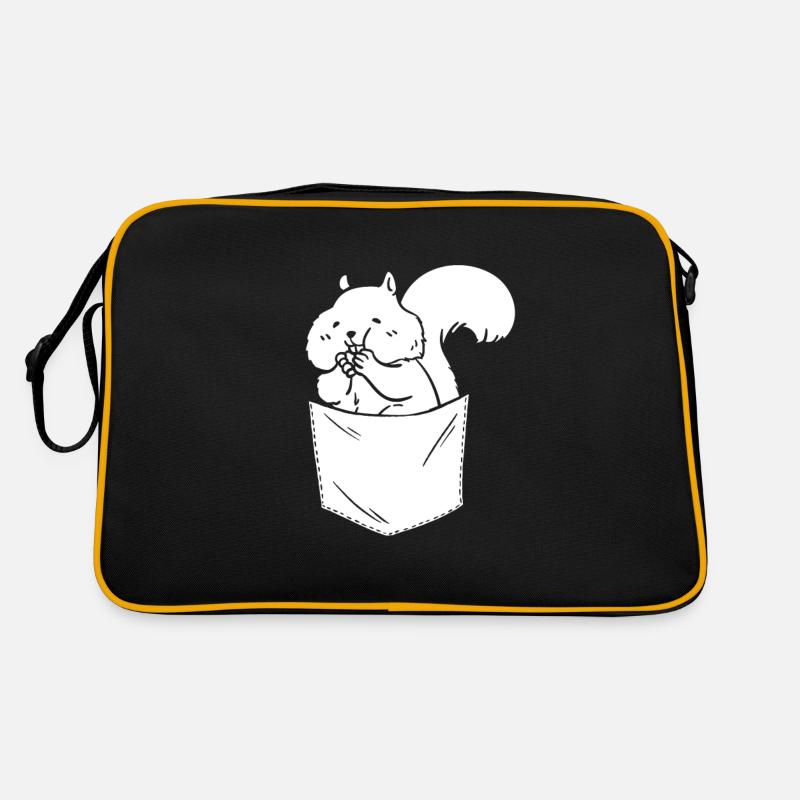 Drôle d’écureuil, écureuil, mignon Sac Retro