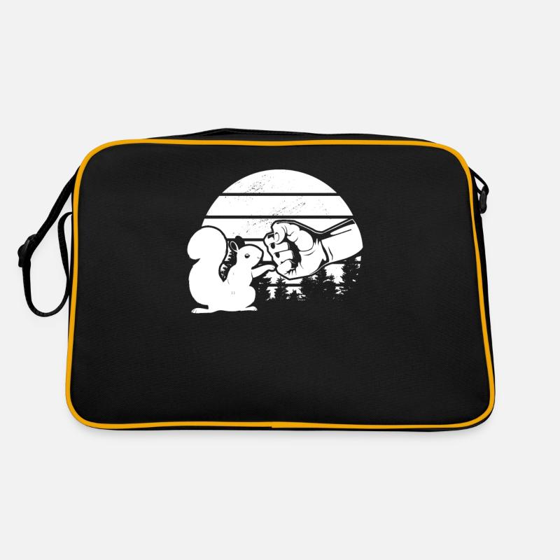Drôle d’écureuil, coup de poing, écureuil Sac Retro