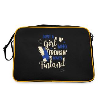 Finlande - Sac Retro - noir/or - Dos
