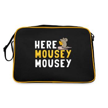 Souris Souris Cadeau Rat Rongeur Souris Souris Lousemaus - Sac Retro - noir/or - Dos
