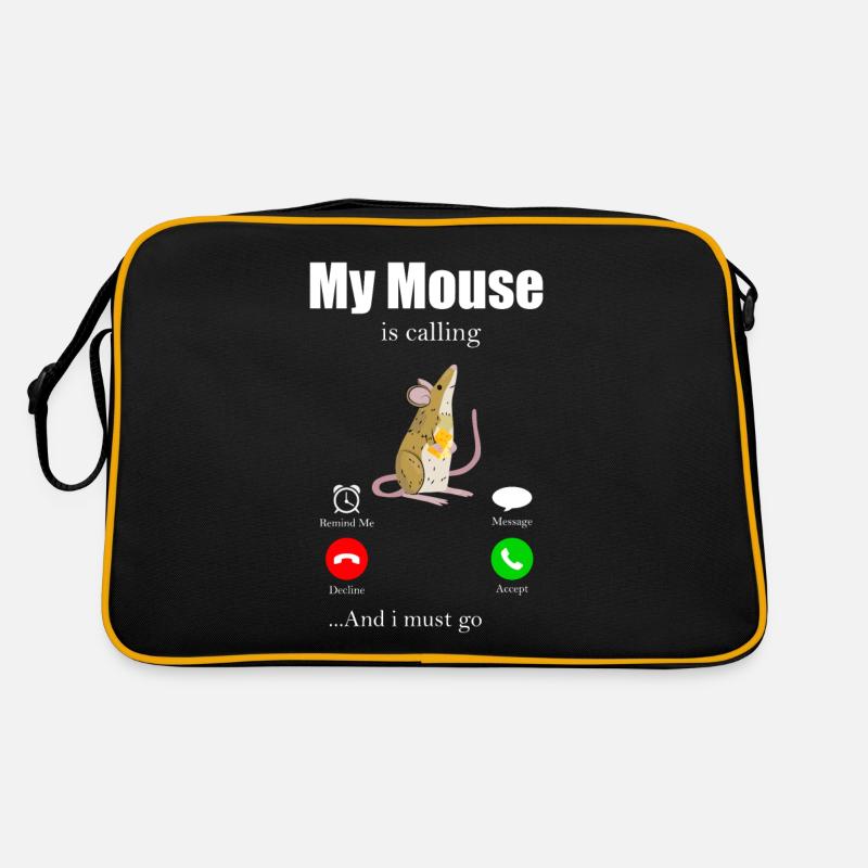 Mouse Mouse Gift Rat Rodent Mouse Lousemaus Retro Bag
