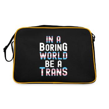 Transgender - Retro Bag - black/gold - Back