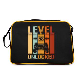 58e anniversaire Niveau 58 débloqué - Sac Retro - noir/or - Dos