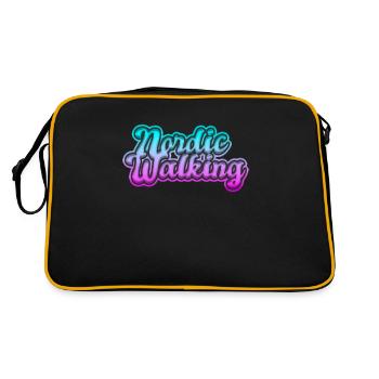 Pole walking - Retro Bag - black/gold - Back