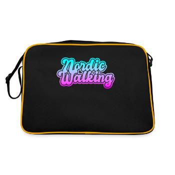 Pole walking - Retro Bag - black/gold - Back