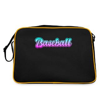 Baseball - Retro Bag - black/gold - Back