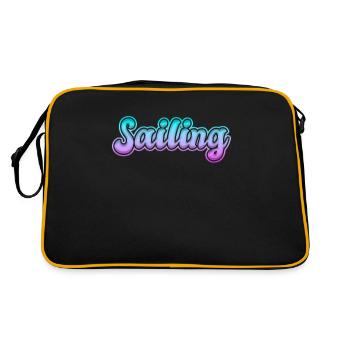 lettrage voile voile - Sac Retro - noir/or - Dos