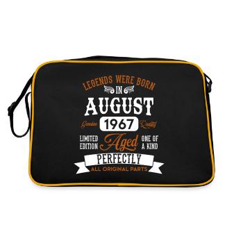Né en août 1967 Legends Cadeau d’anniversaire - Sac Retro - noir/or - Dos