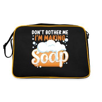 Soap Making Crafting Don't Bother - Retro Bag - black/gold - Back